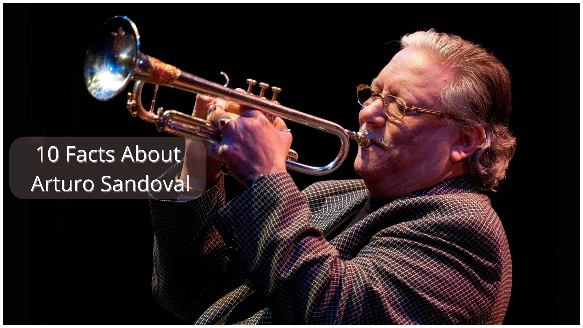 Arturo Sandoval playing jazz trumpet on stage