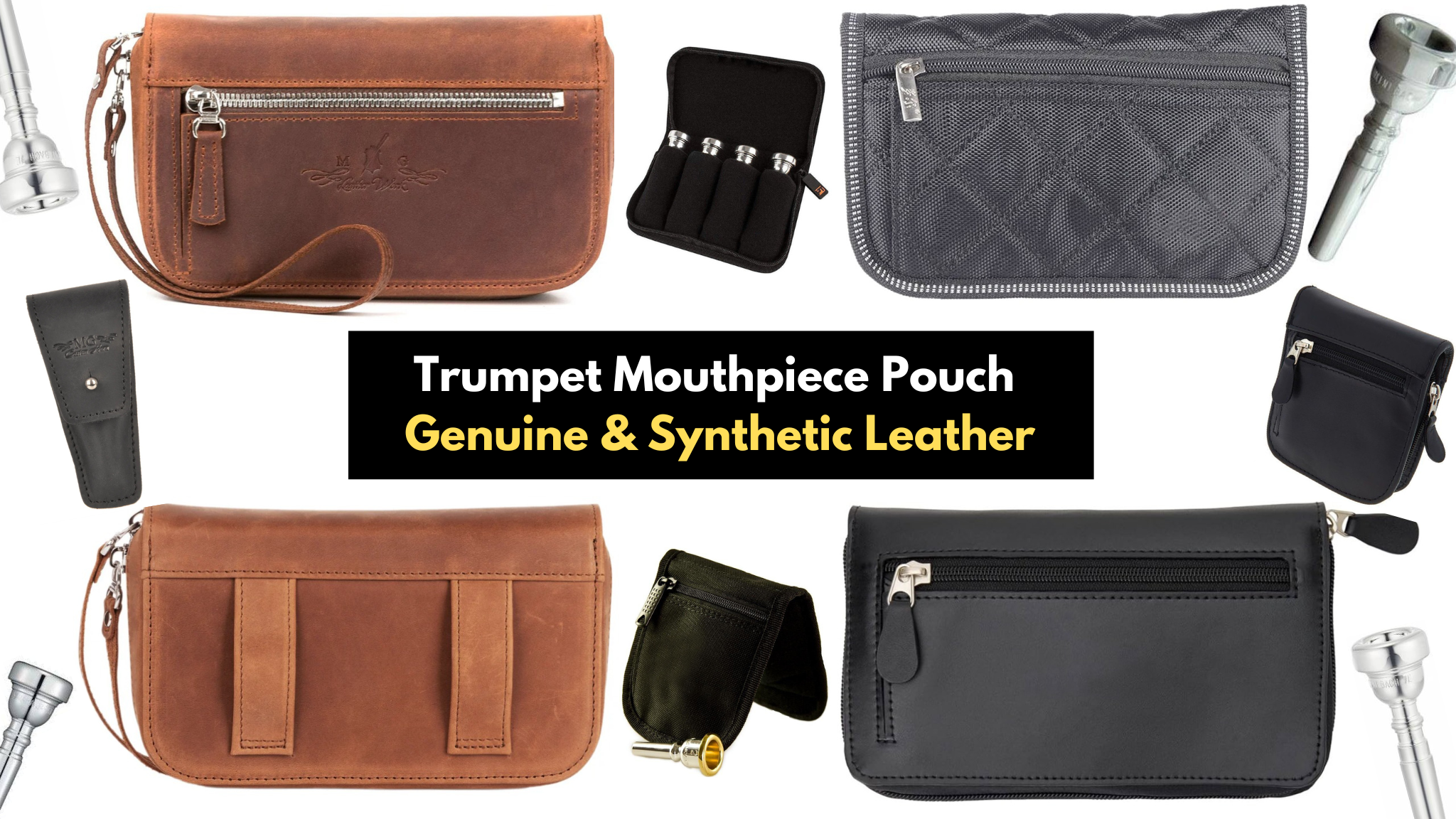 Comparison of Leather and Fabric Trumpet Mouthpiece Holders