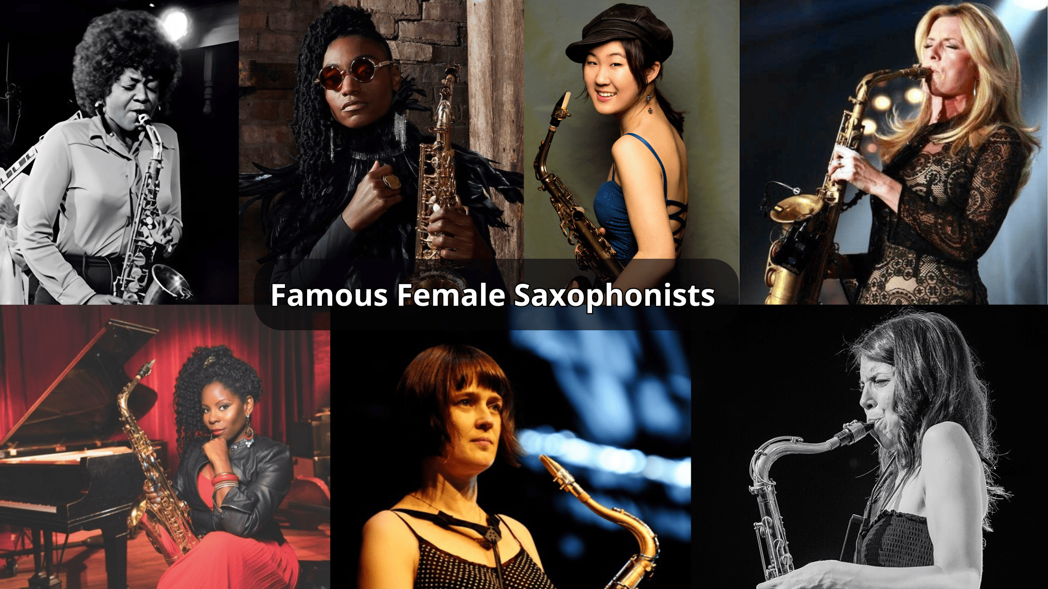 Famous female saxophonists representing women in jazz and modern music