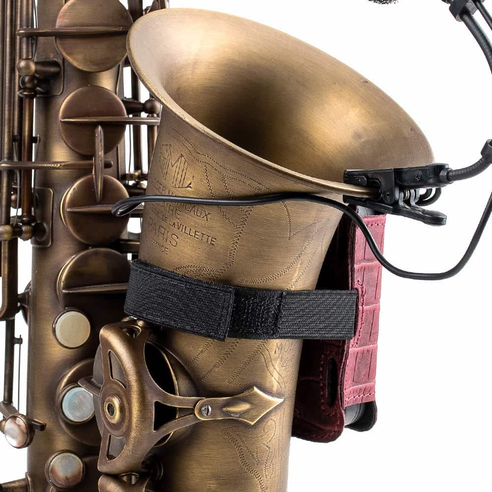 Saxophone Wireless Transmitter Pouch – Soprano, Alto, Tenor, Baritone | Reptile Leather