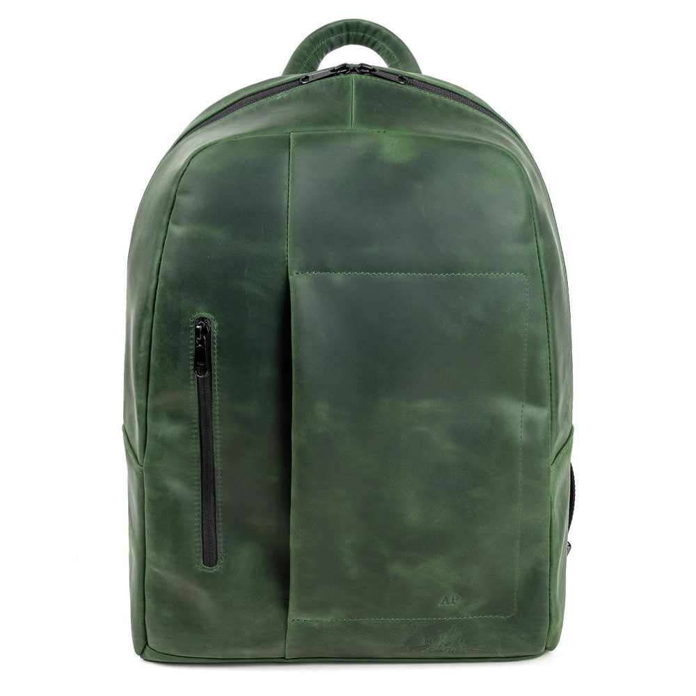 City Backpack | Padded Shoulder Straps - Crazy Horse Leather