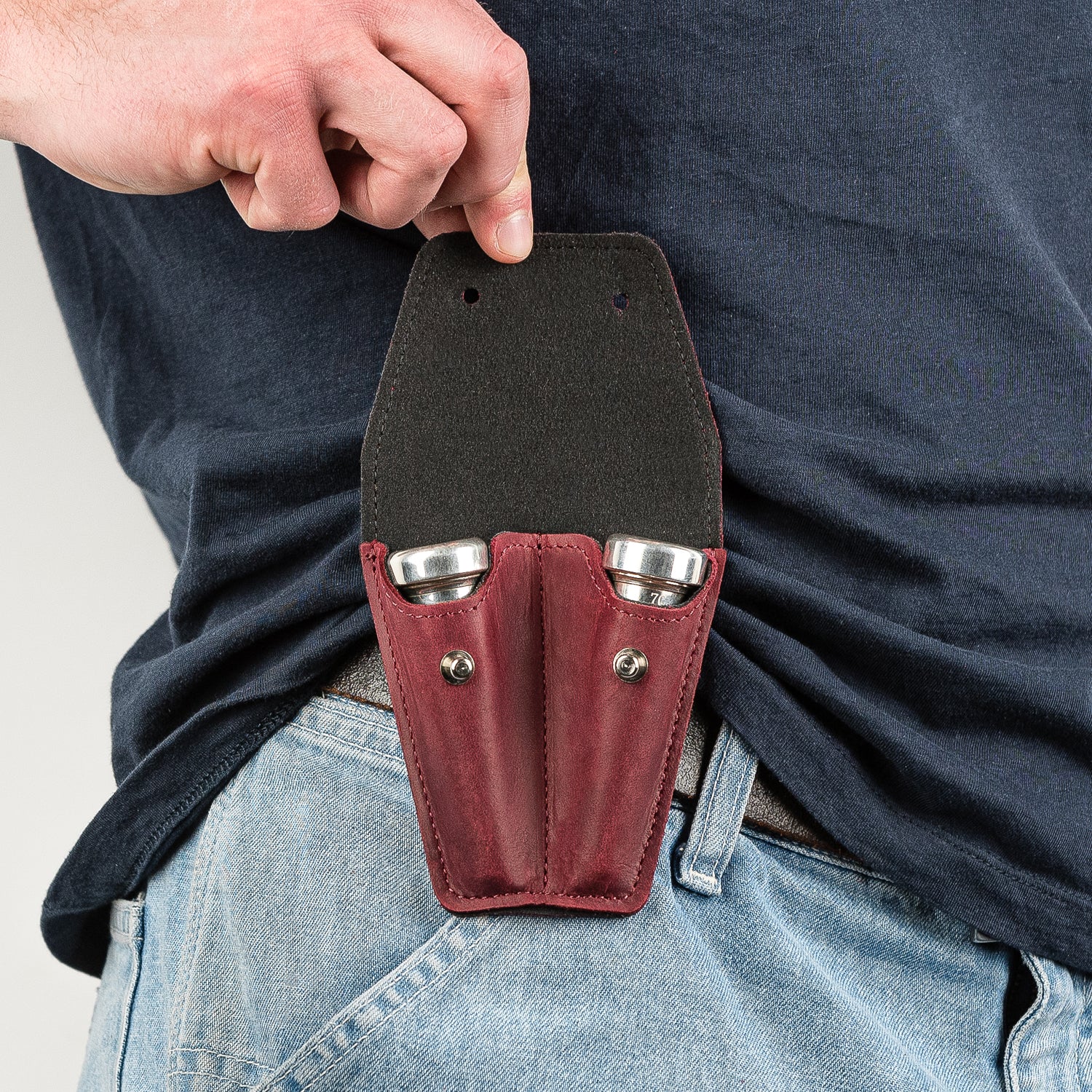 Double Trumpet Mouthpiece Pouch | Crazy Horse Leather
