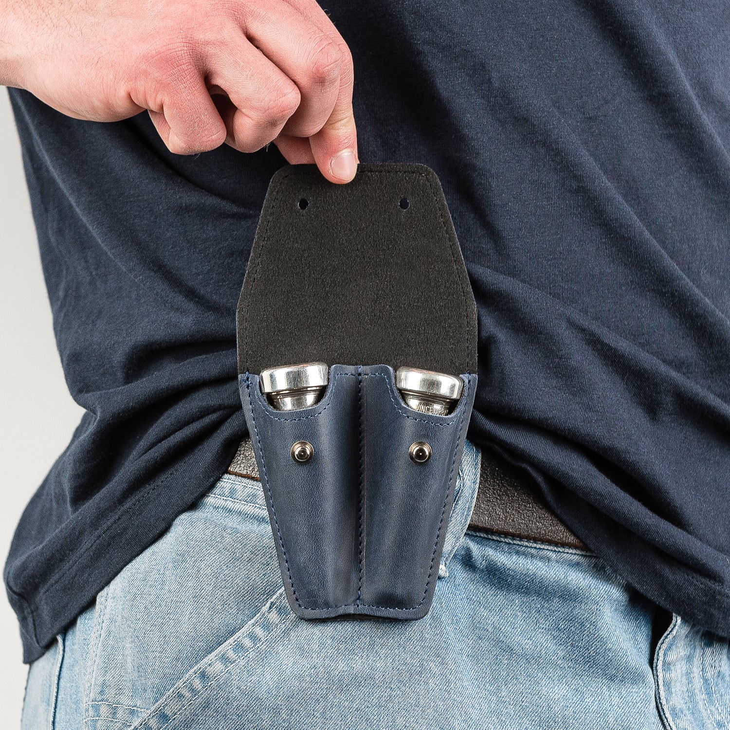 Double Trumpet Mouthpiece Pouch | Crazy Horse Leather