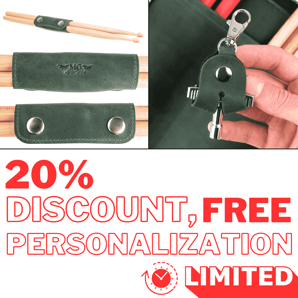 Set 2 in 1 Drumstick Holder and Drum Key Holder