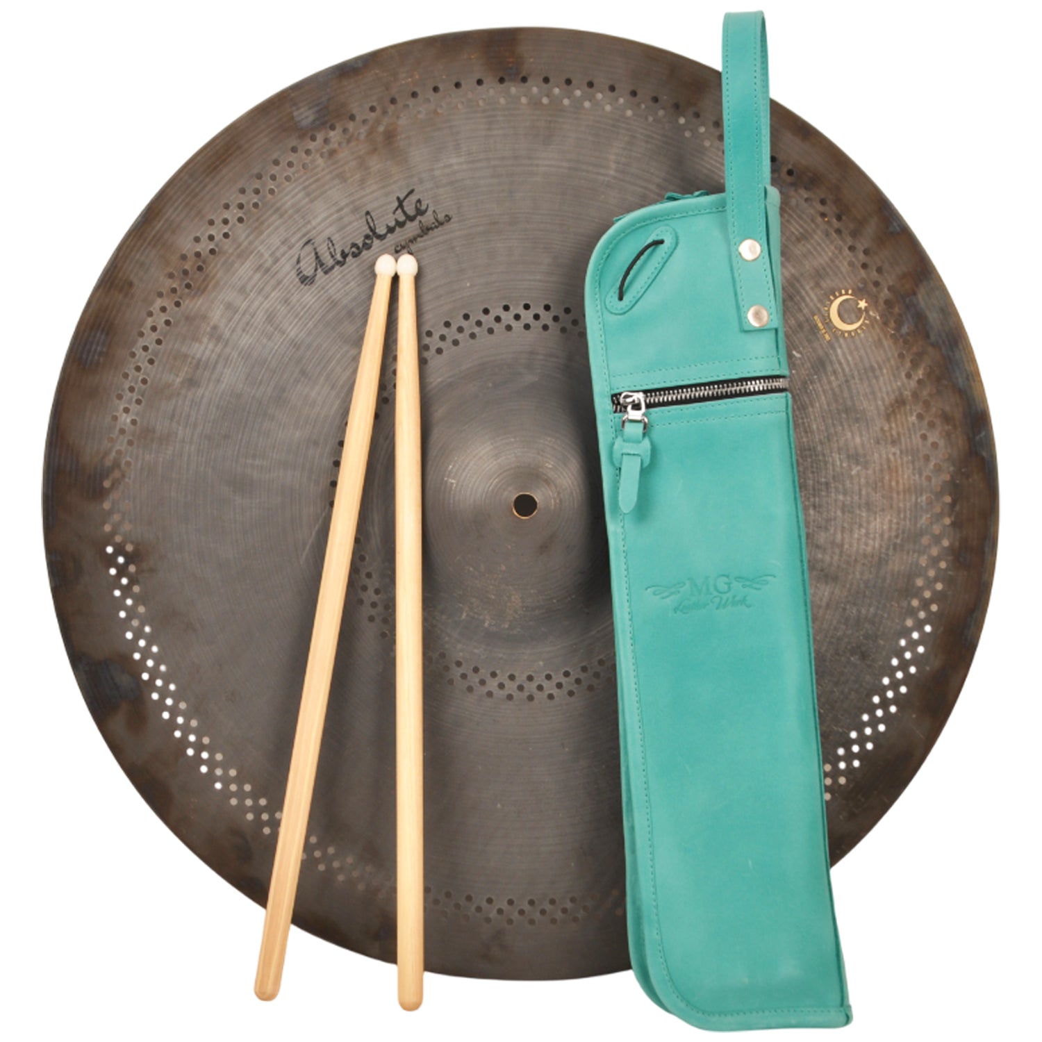 Compact Drumstick Bag | Drum Key Holder - Crazy Horse Leather