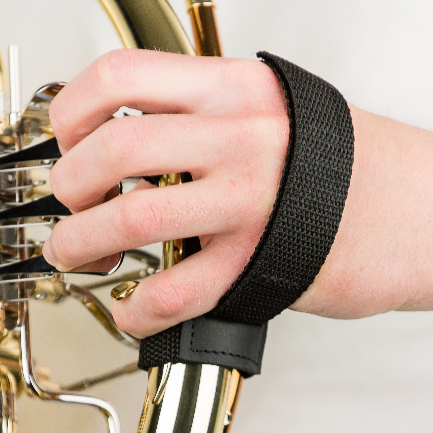 French Horn Hand Strap | Crazy Horse Leather
