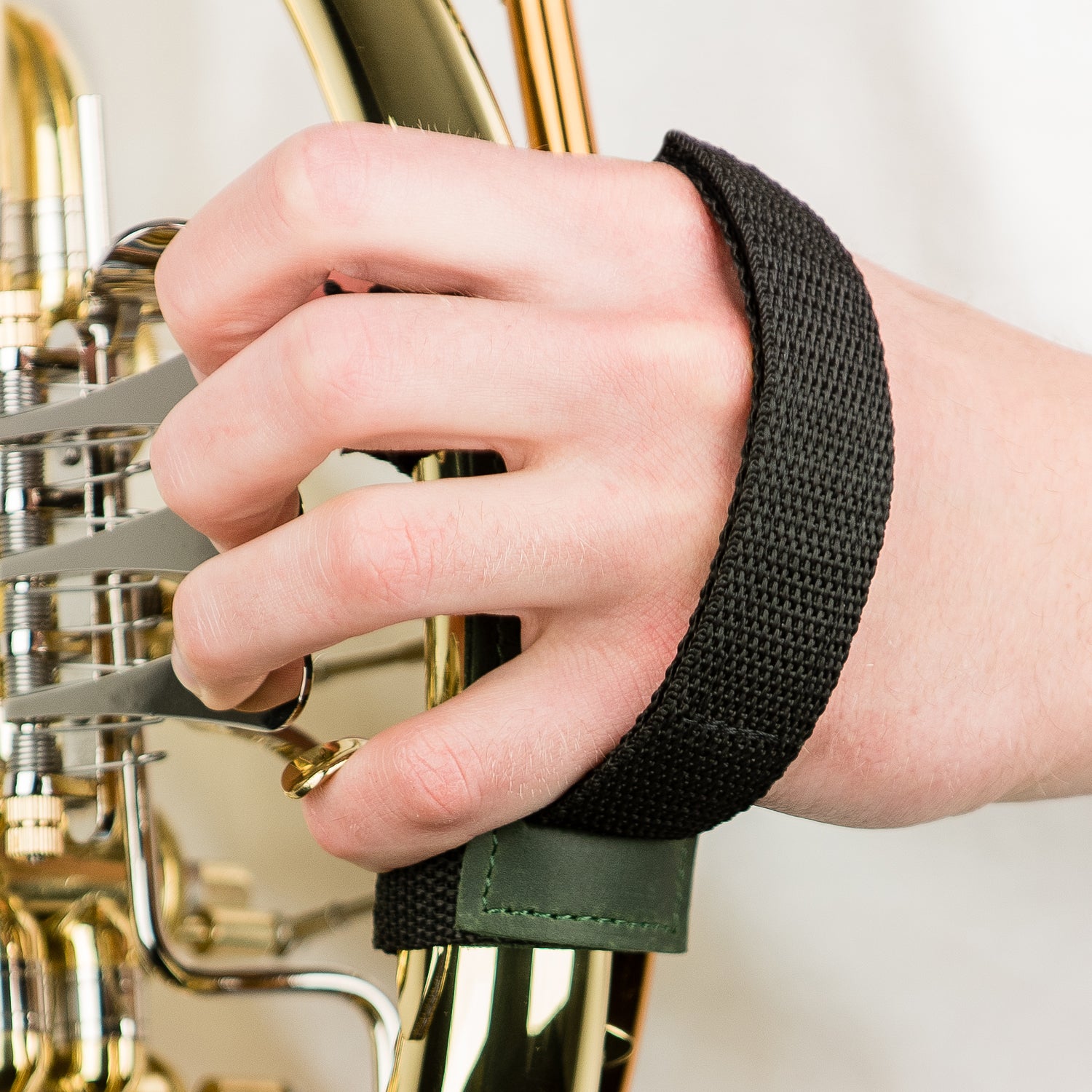 French Horn Hand Strap | Crazy Horse Leather