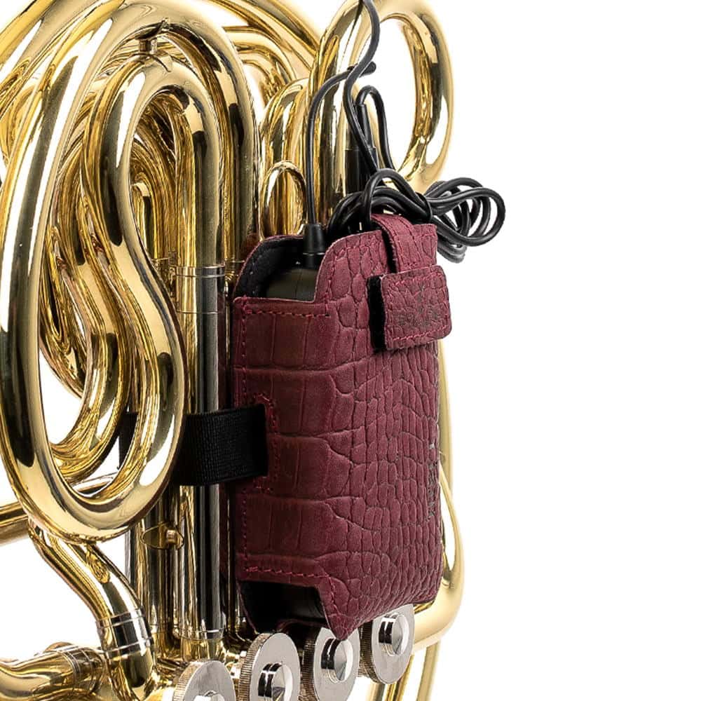 French Horn Wireless Transmitter Holder | Reptile Leather
