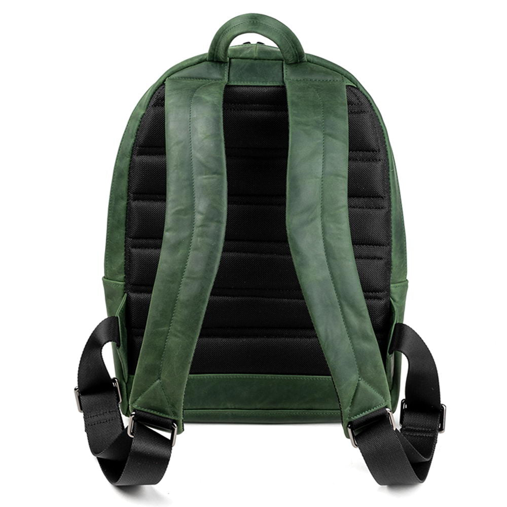 City Backpack | Padded Shoulder Straps - Crazy Horse Leather