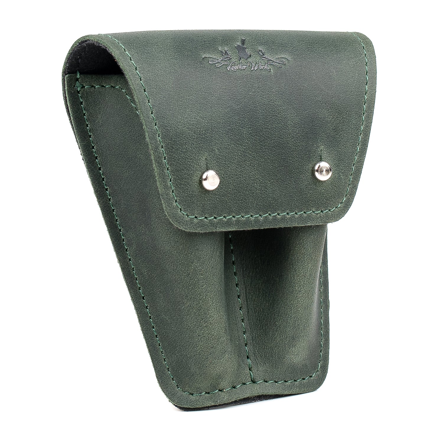 Double Trumpet Mouthpiece Pouch | Crazy Horse Leather