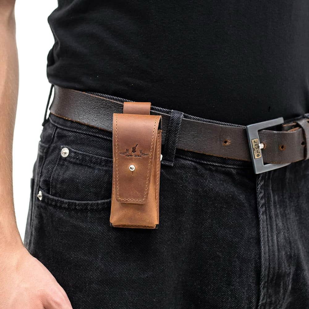 Harmonica Case – Holster Clasp | Crazy Horse Leather