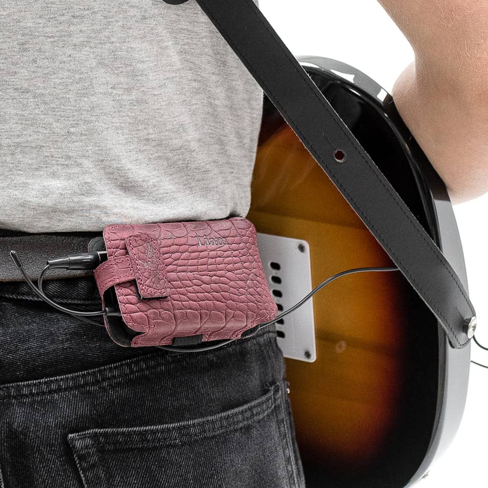 Guitar Wireless Transmitter Holder | Reptile Leather
