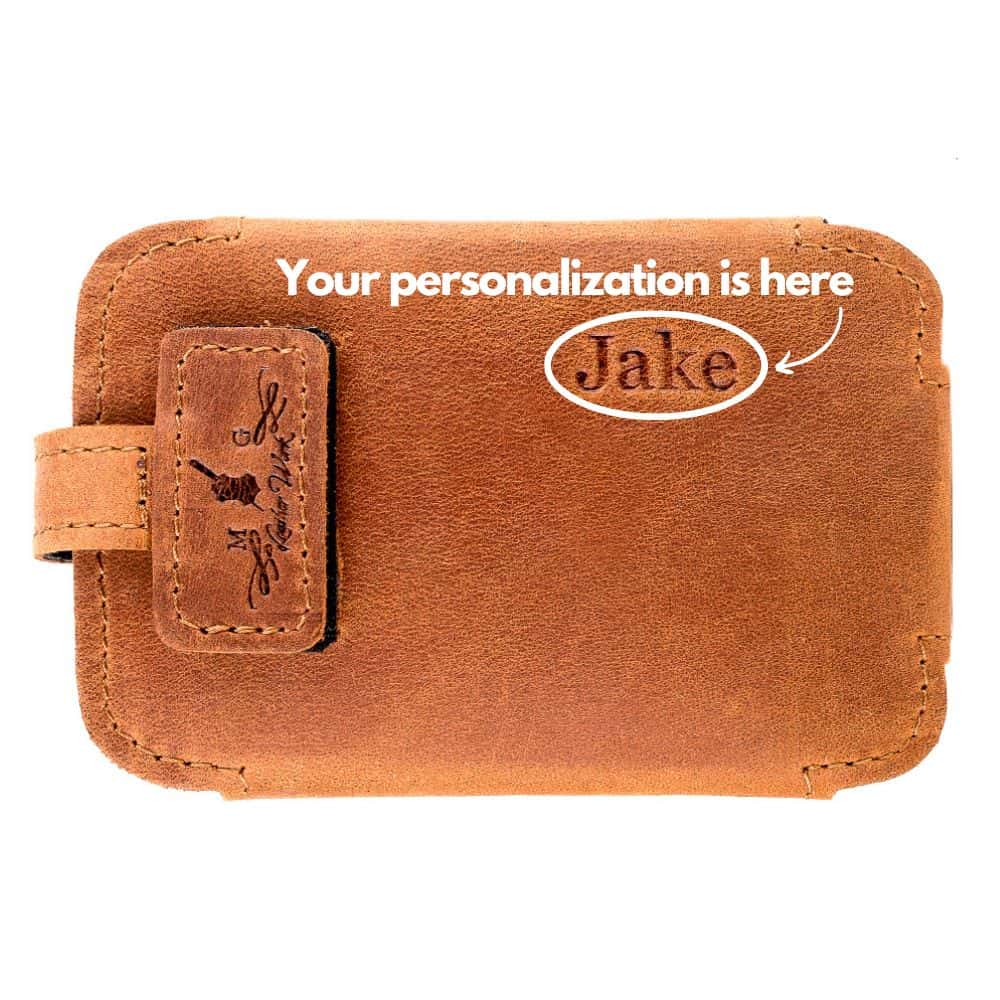 Saxophone Wireless Transmitter Pouch – Soprano, Alto, Tenor, Baritone | Crazy Horse Leather