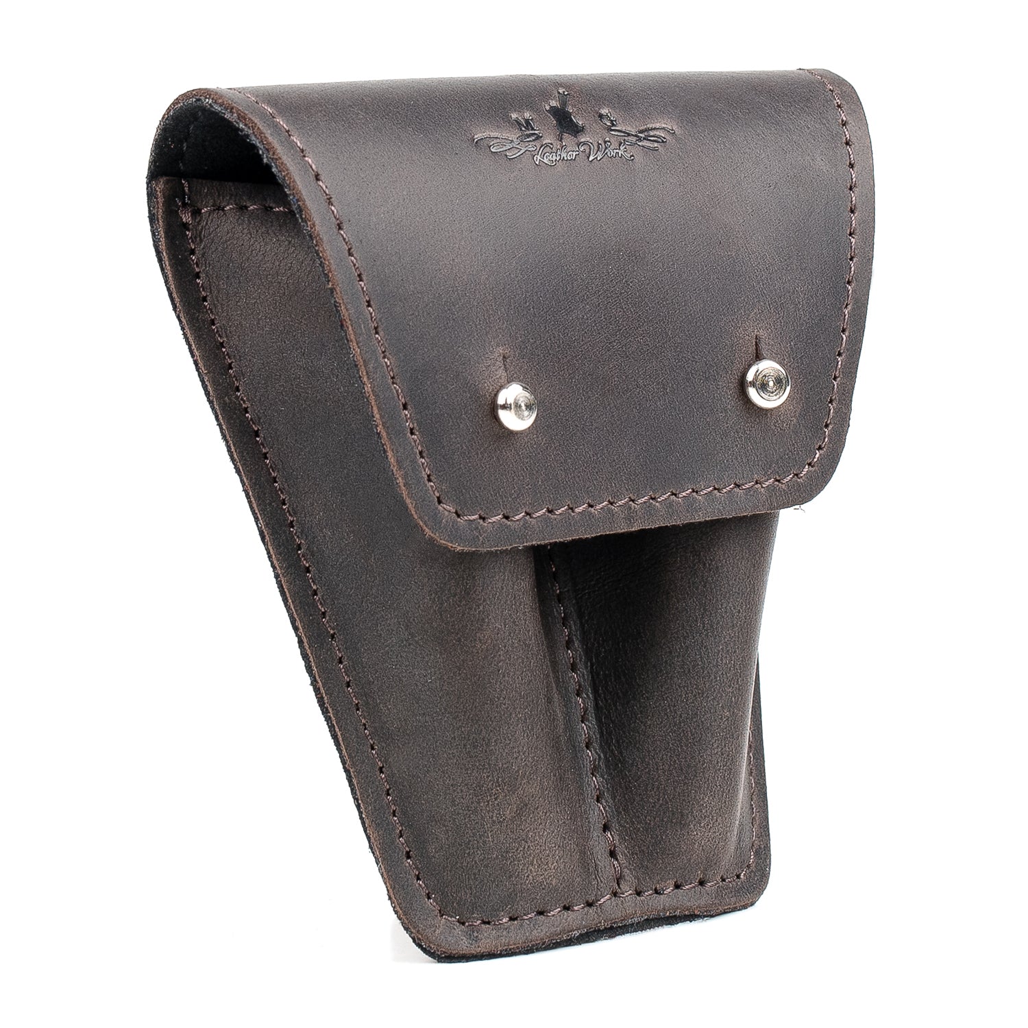 Double Trumpet Mouthpiece Pouch | Crazy Horse Leather