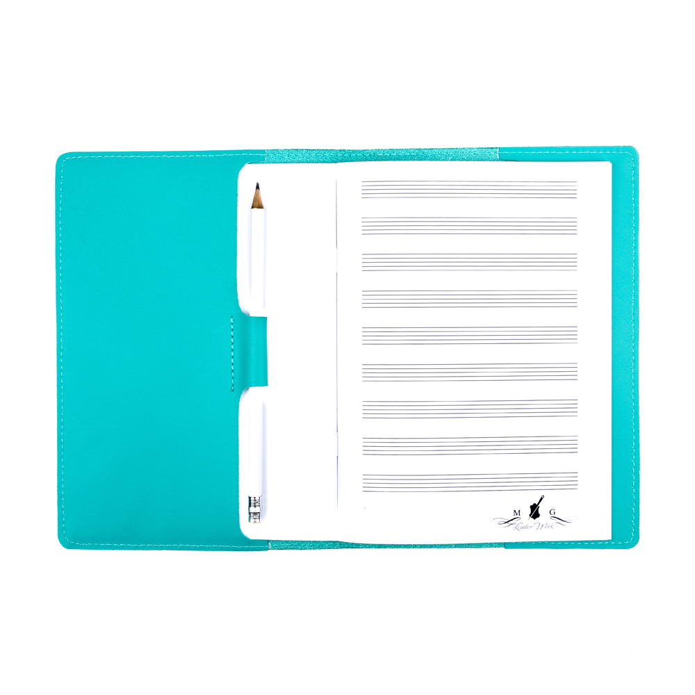 Tiffany A5 Leather Notebook Open Interior View