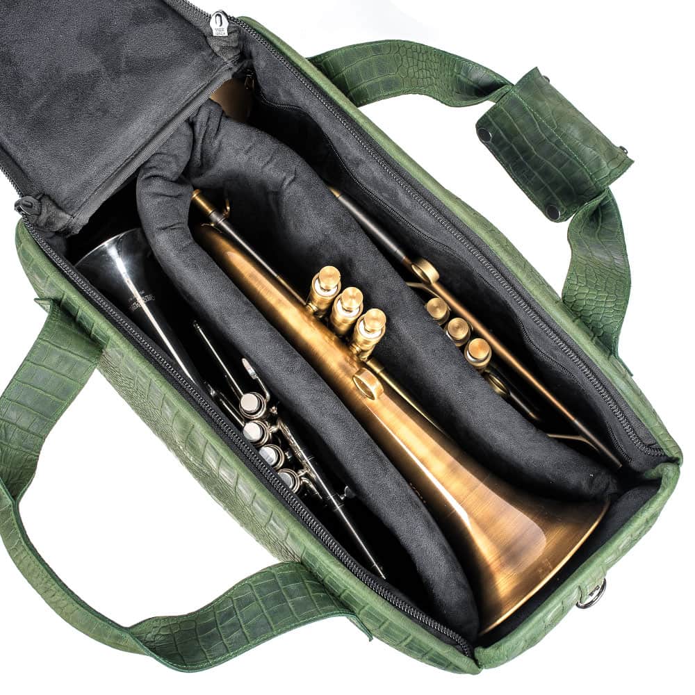 Trumpet Gig Bag | Double/Triple Case - Reptile Leather