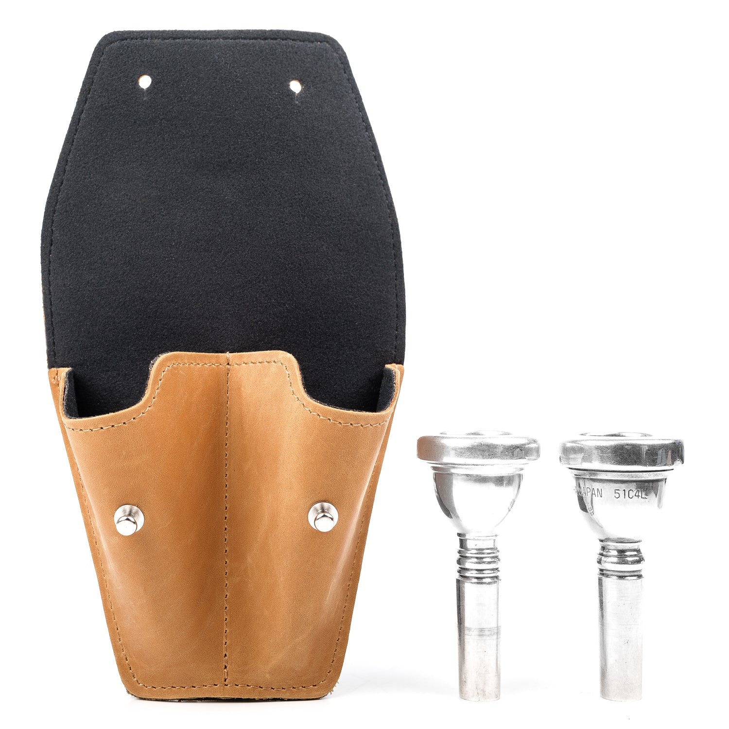 Double Trombone/Euphonium Mouthpiece Pouch | Crazy Horse Leather