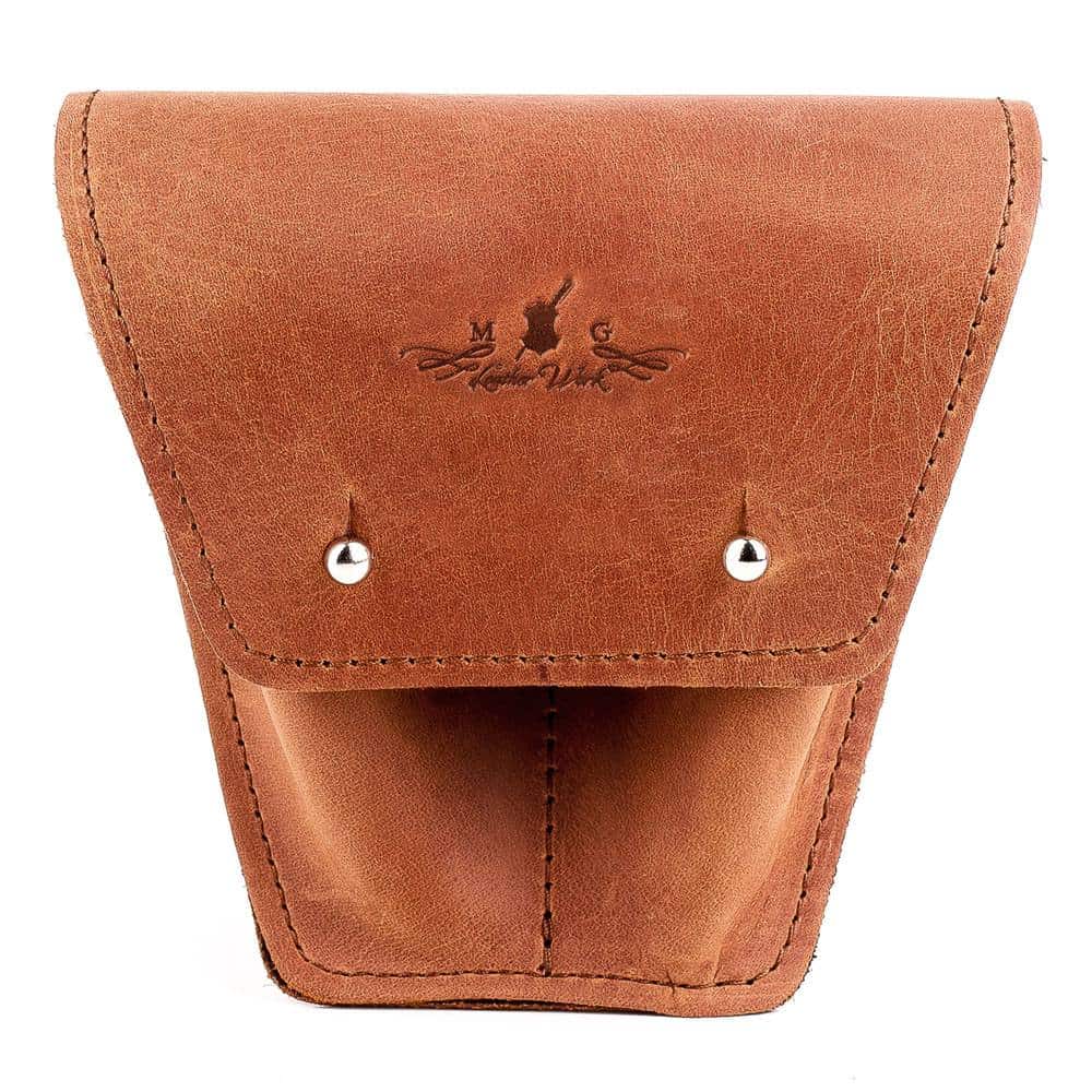 Double Trombone/Euphonium Mouthpiece Pouch | Crazy Horse Leather