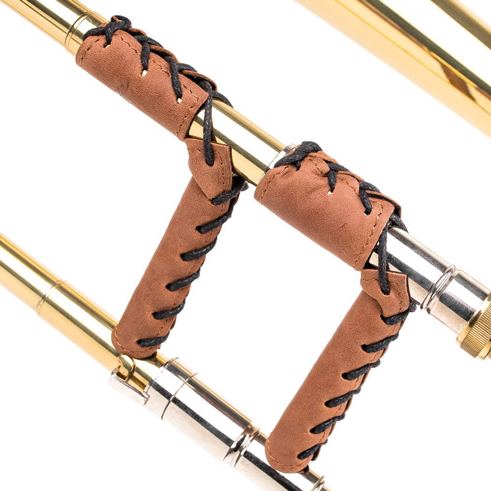 3-in-1 Trombone Set: Hand & Neck Guard + Leather Plunger Mute and Double Mouthpiece Pouch