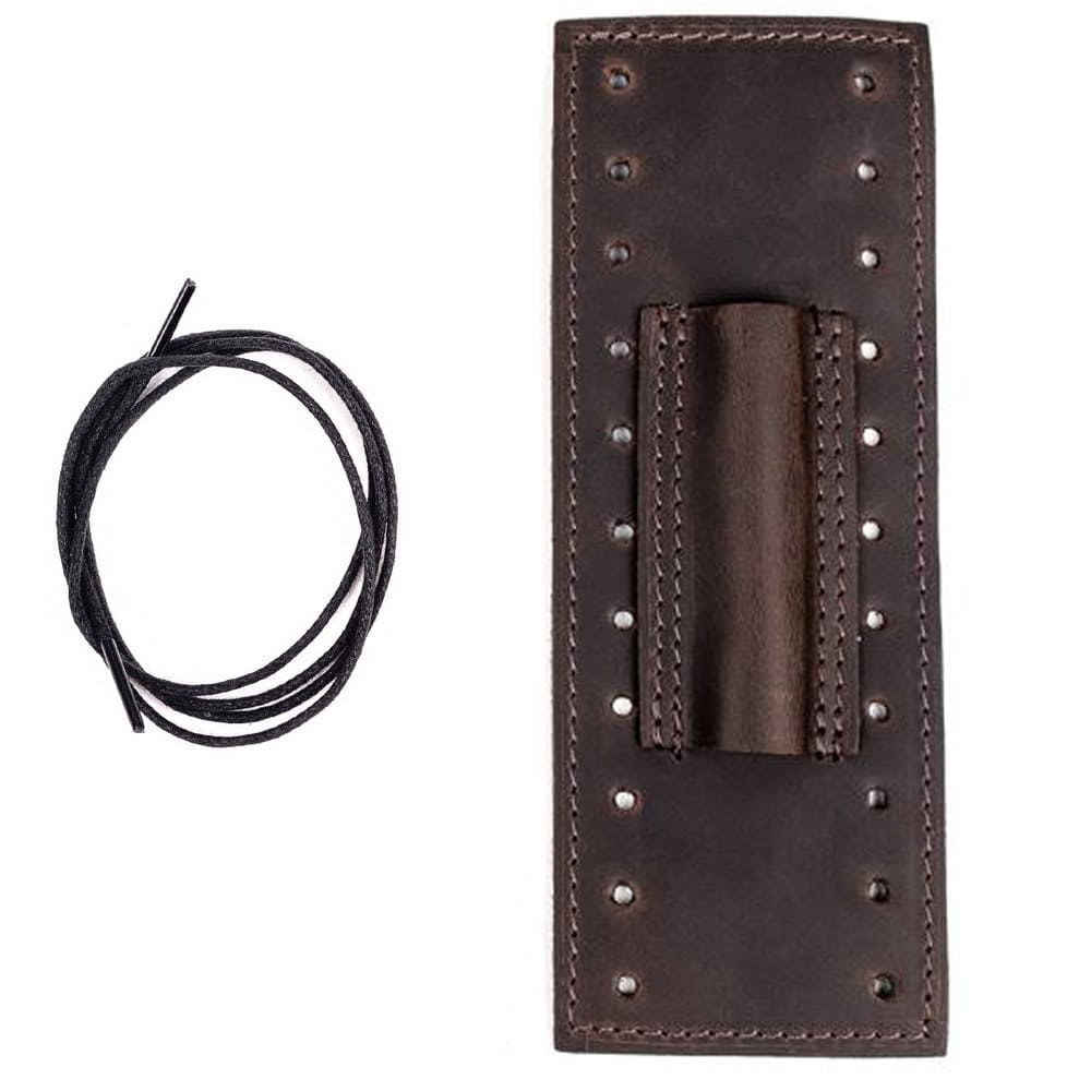 Trombone Neck Guard with Pencil Holder | Crazy Horse Leather