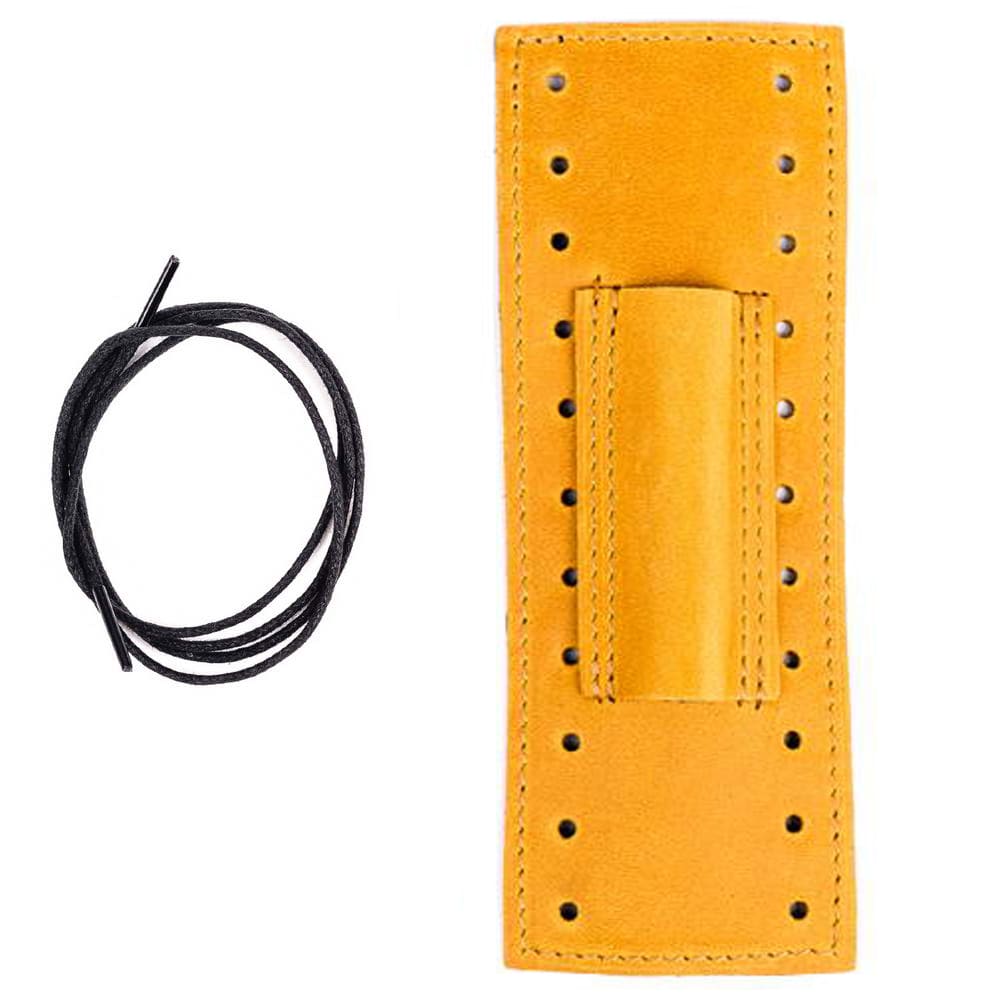 Trombone Neck Guard with Pencil Holder | Crazy Horse Leather