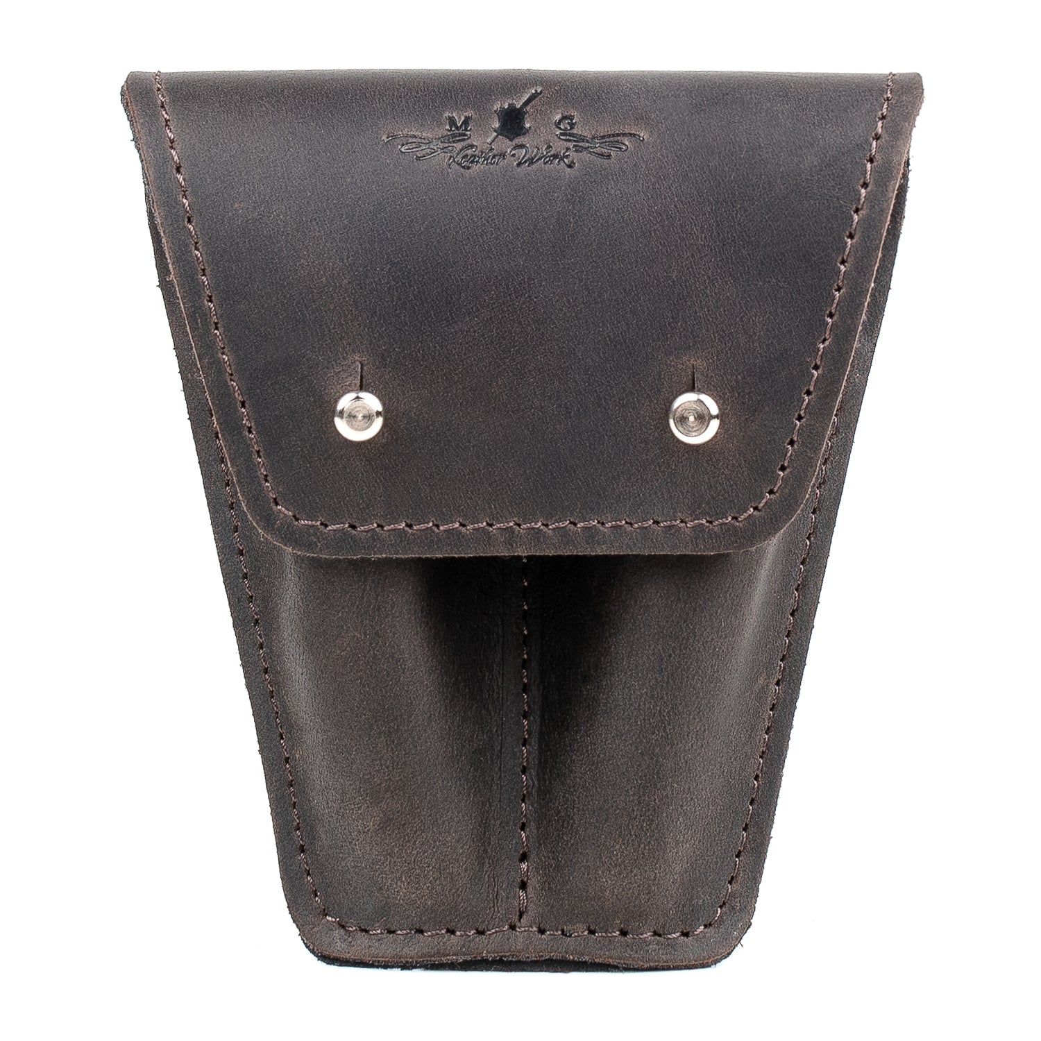 Double Trumpet Mouthpiece Pouch | Crazy Horse Leather