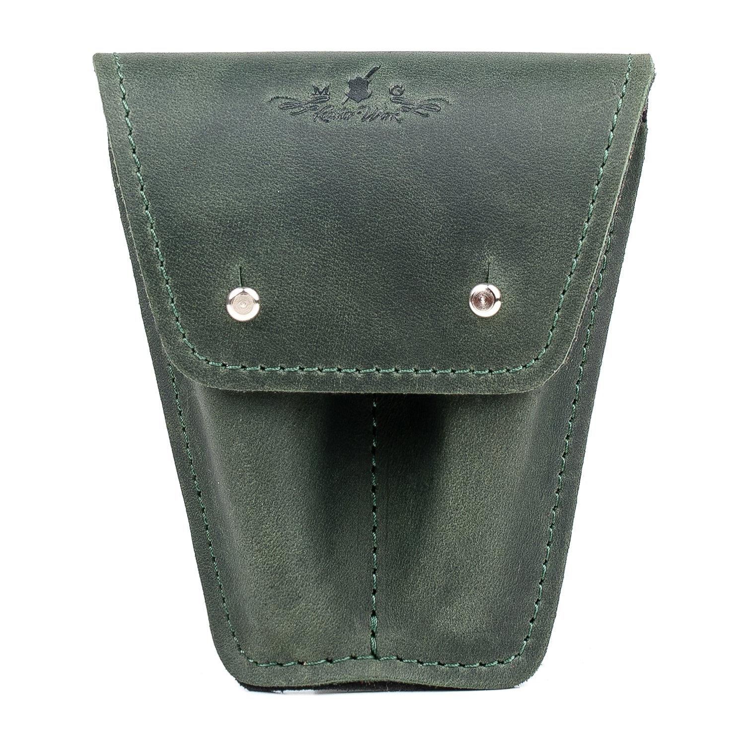 Double Trumpet Mouthpiece Pouch | Crazy Horse Leather