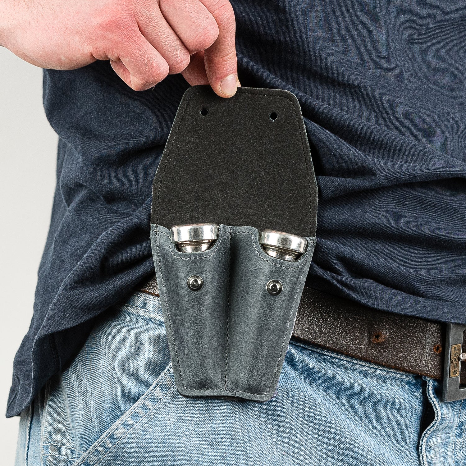Double Trumpet Mouthpiece Pouch | Crazy Horse Leather