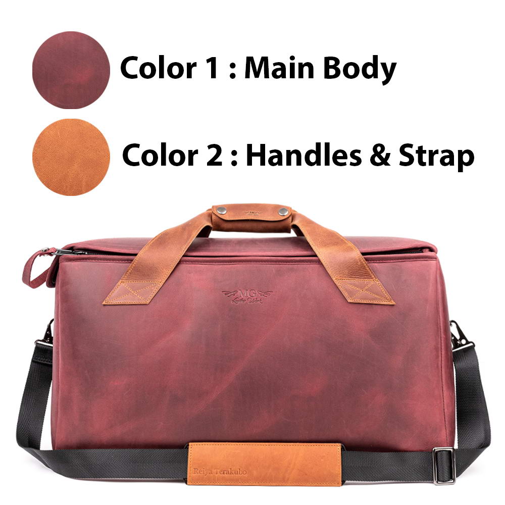 Trumpet Gig Bag | Double/Triple Case - Two-Tone Crazy Horse Leather