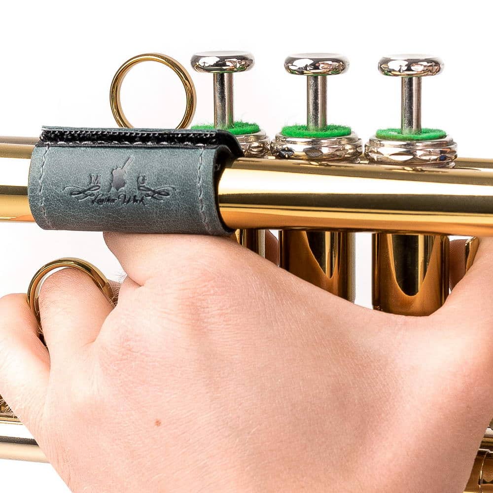 Trumpet Finger Saver | Crazy Horse Leather