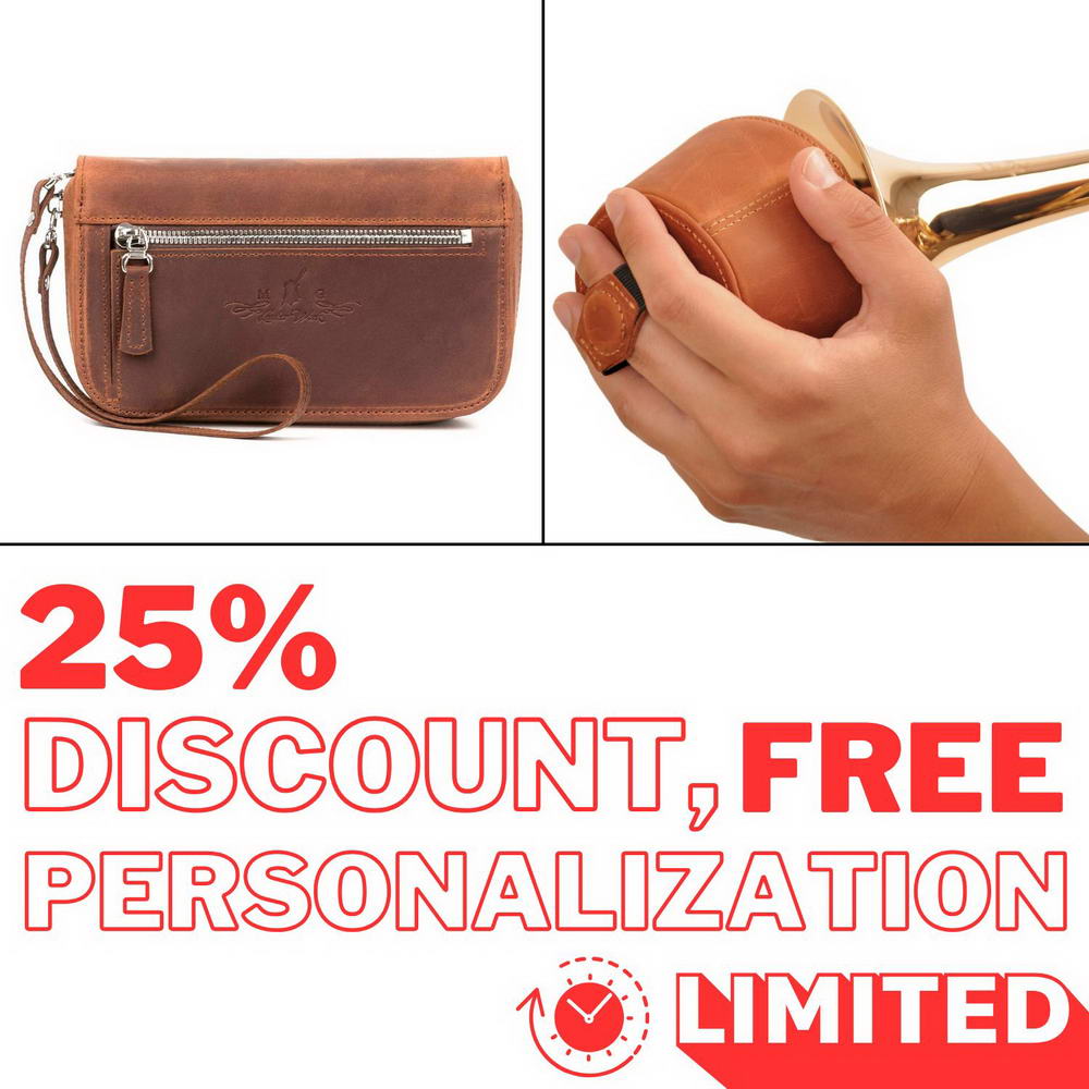 2-in-1 Trumpet Set: Mouthpiece Pouch (4 or 7) & Plunger Mute