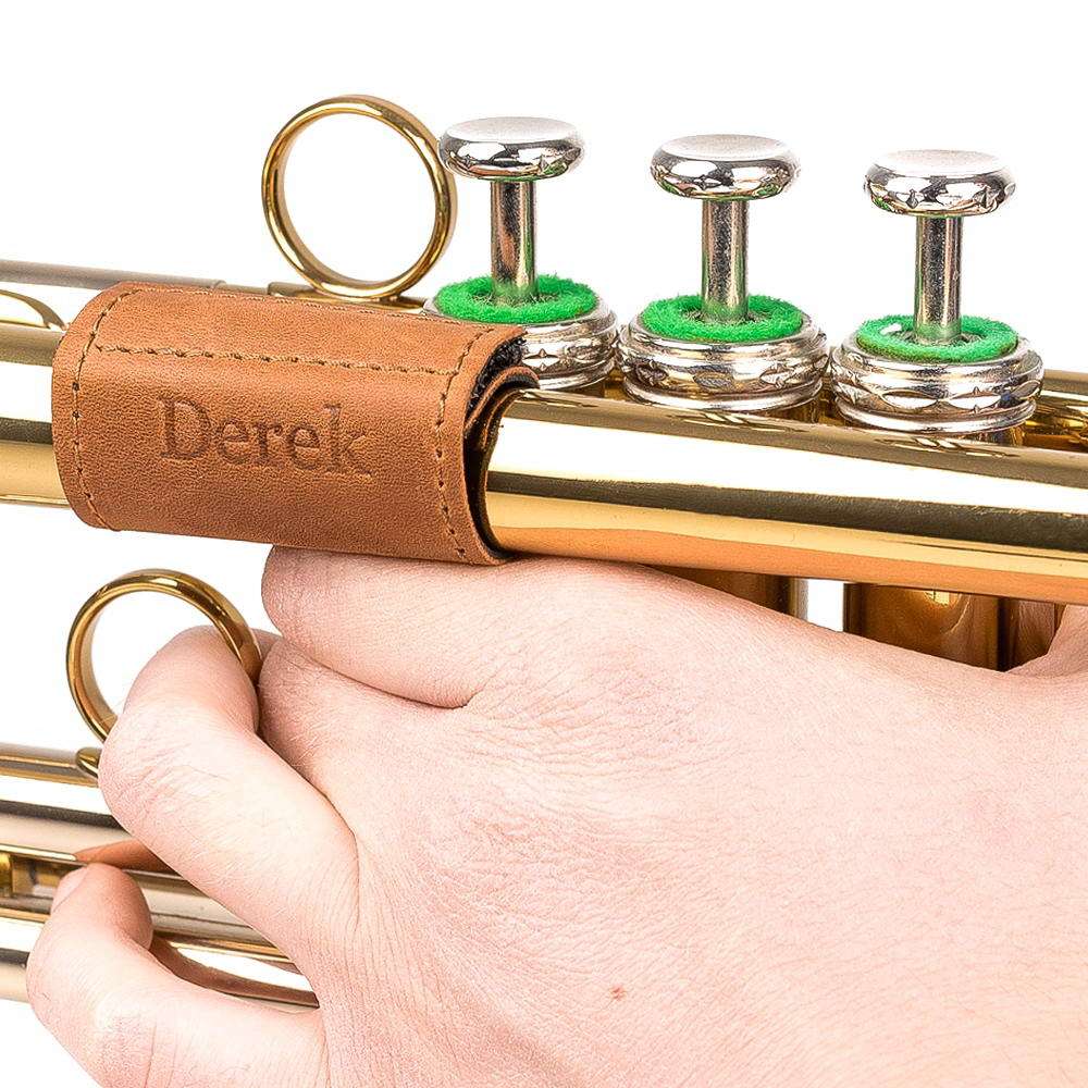 Trumpet Finger Saver | Crazy Horse Leather