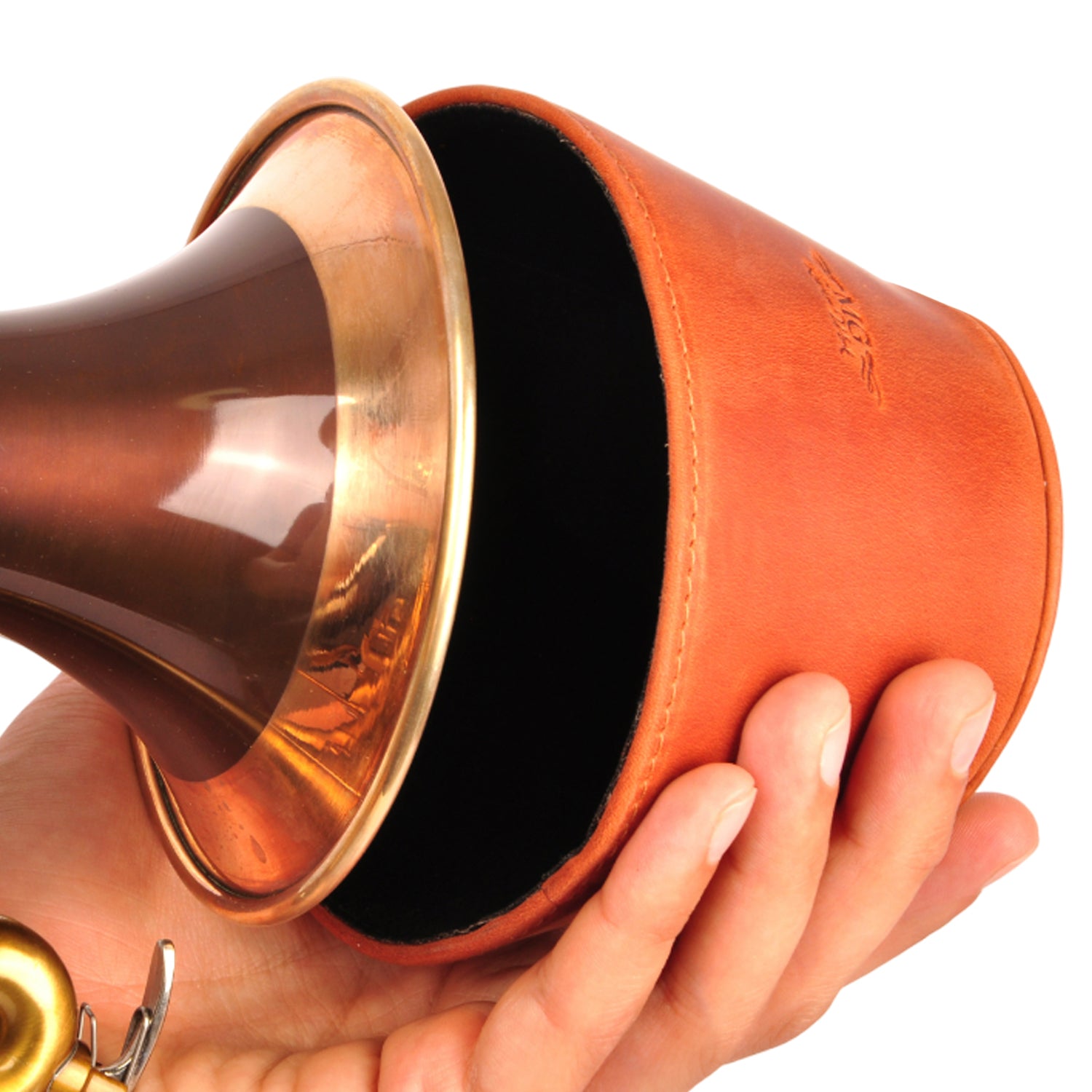 Trumpet Magnetic Plunger Mute | Crazy Horse Leather