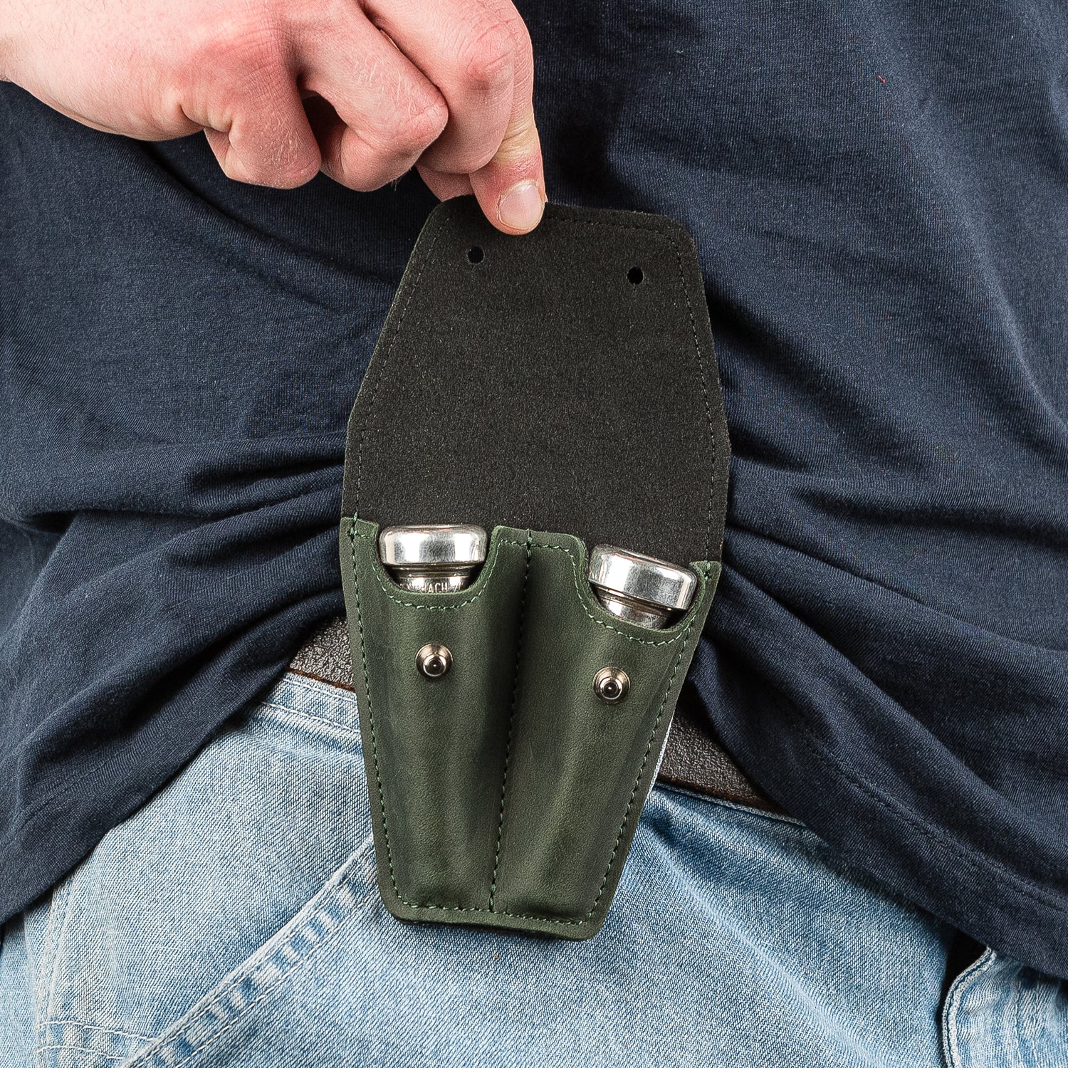 Double Trumpet Mouthpiece Pouch | Crazy Horse Leather