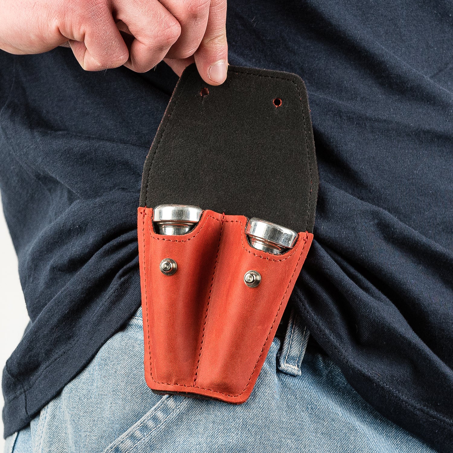 Double Trumpet Mouthpiece Pouch | Crazy Horse Leather