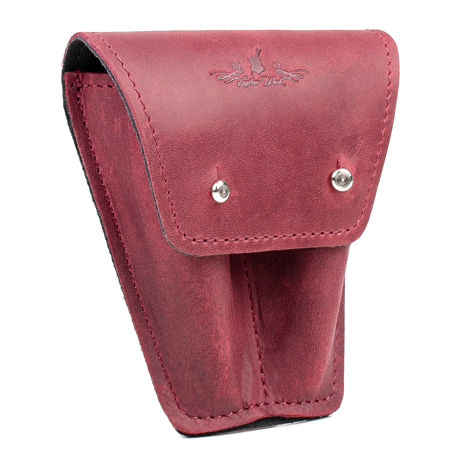 Double Trumpet Mouthpiece Pouch | Crazy Horse Leather