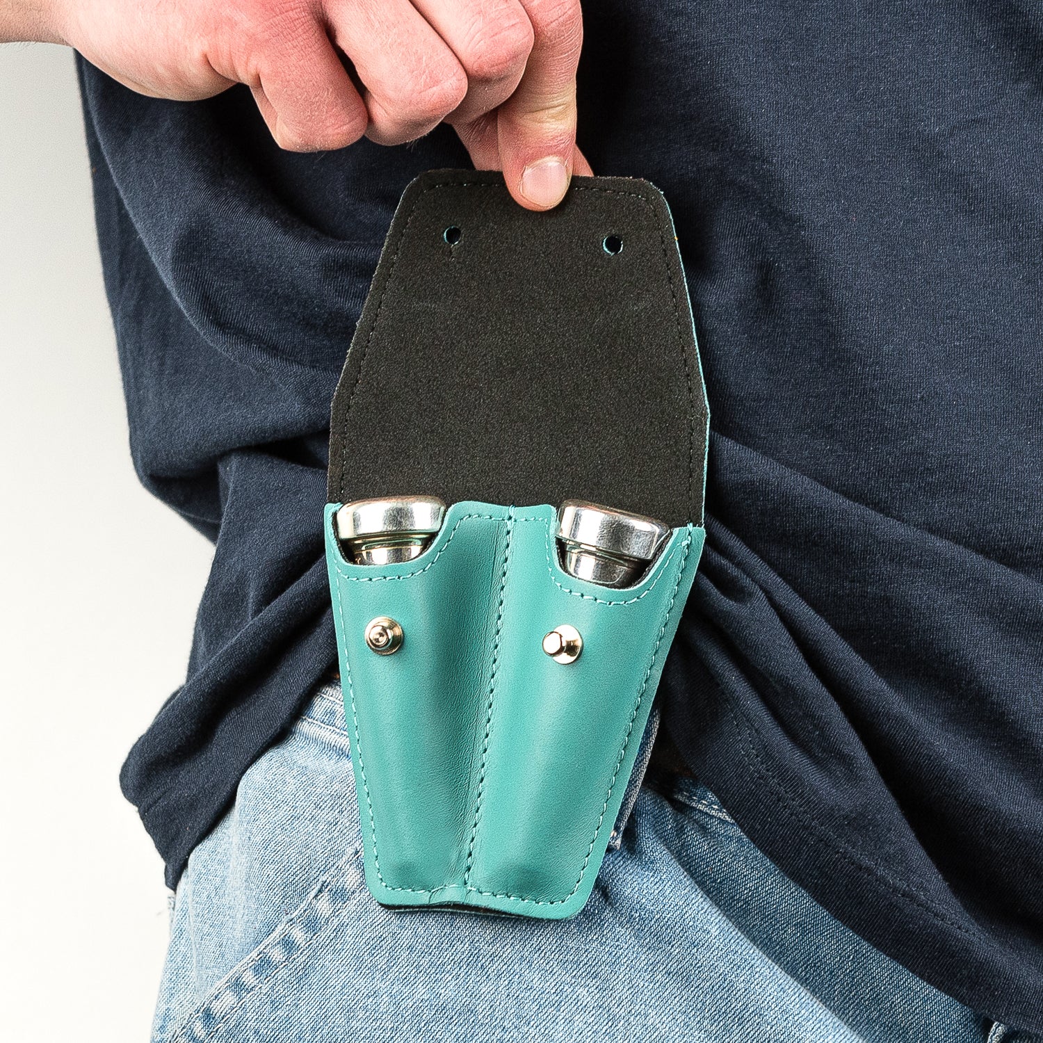 Double Trumpet Mouthpiece Pouch | Crazy Horse Leather