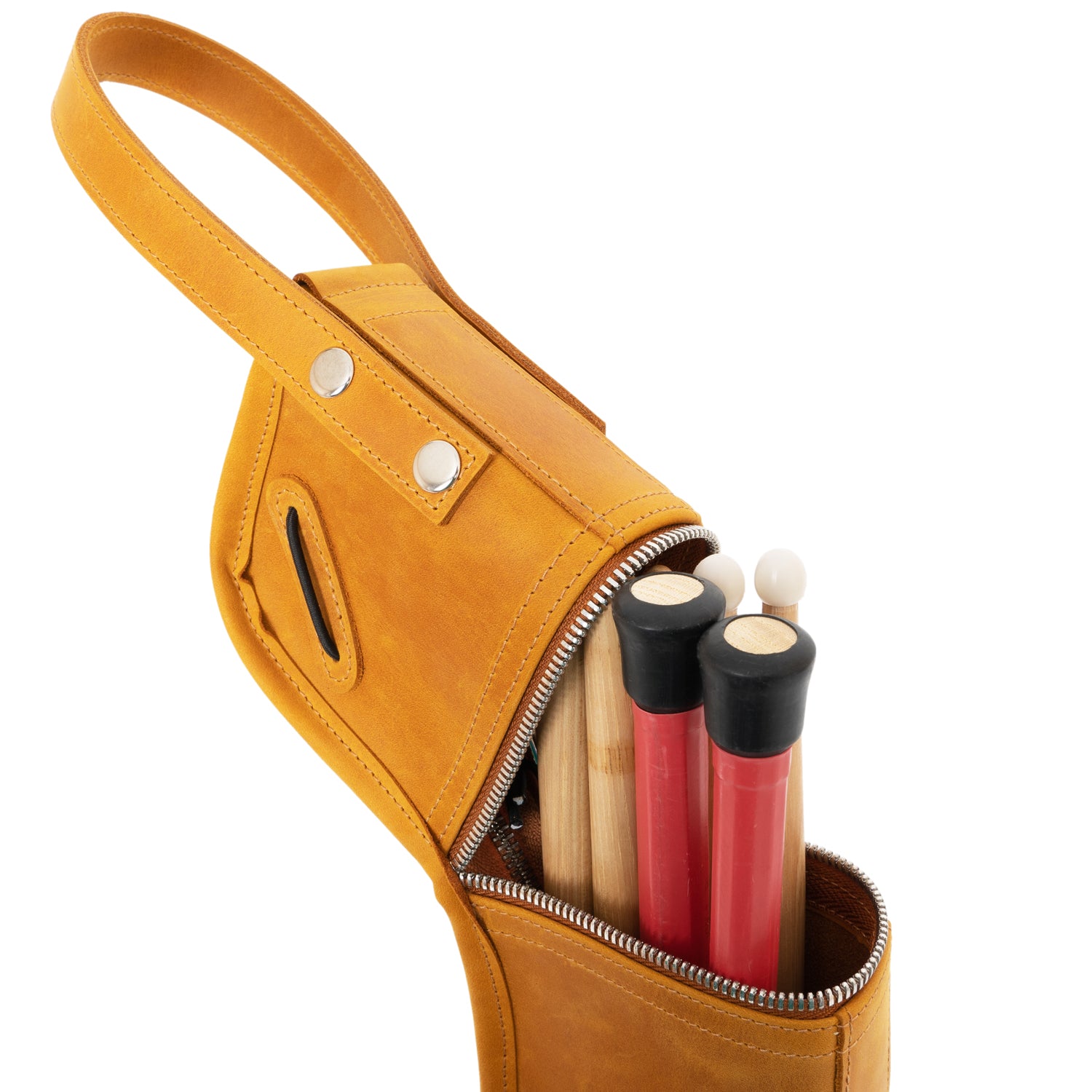 Compact Drumstick Bag | Drum Key Holder - Crazy Horse Leather