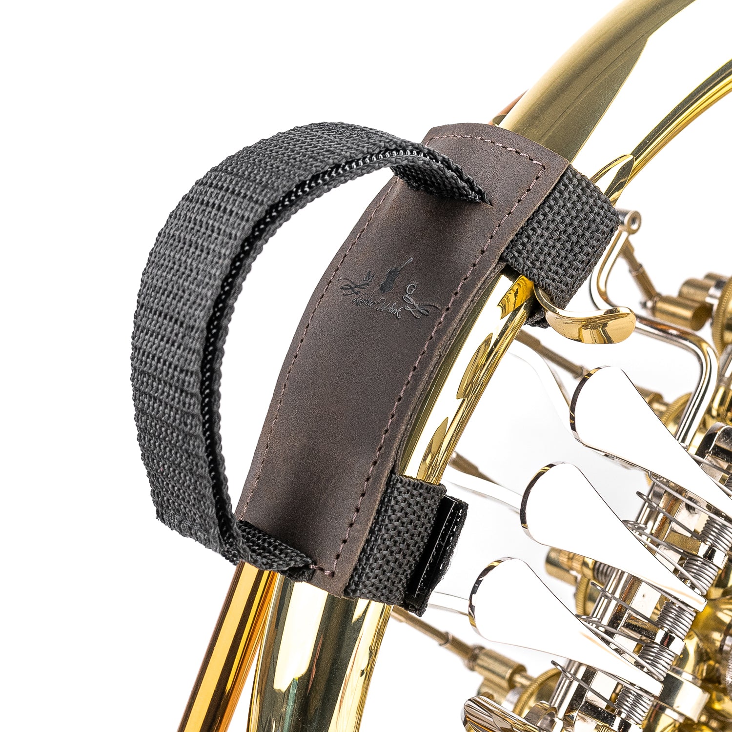 French Horn Hand Strap | Crazy Horse Leather