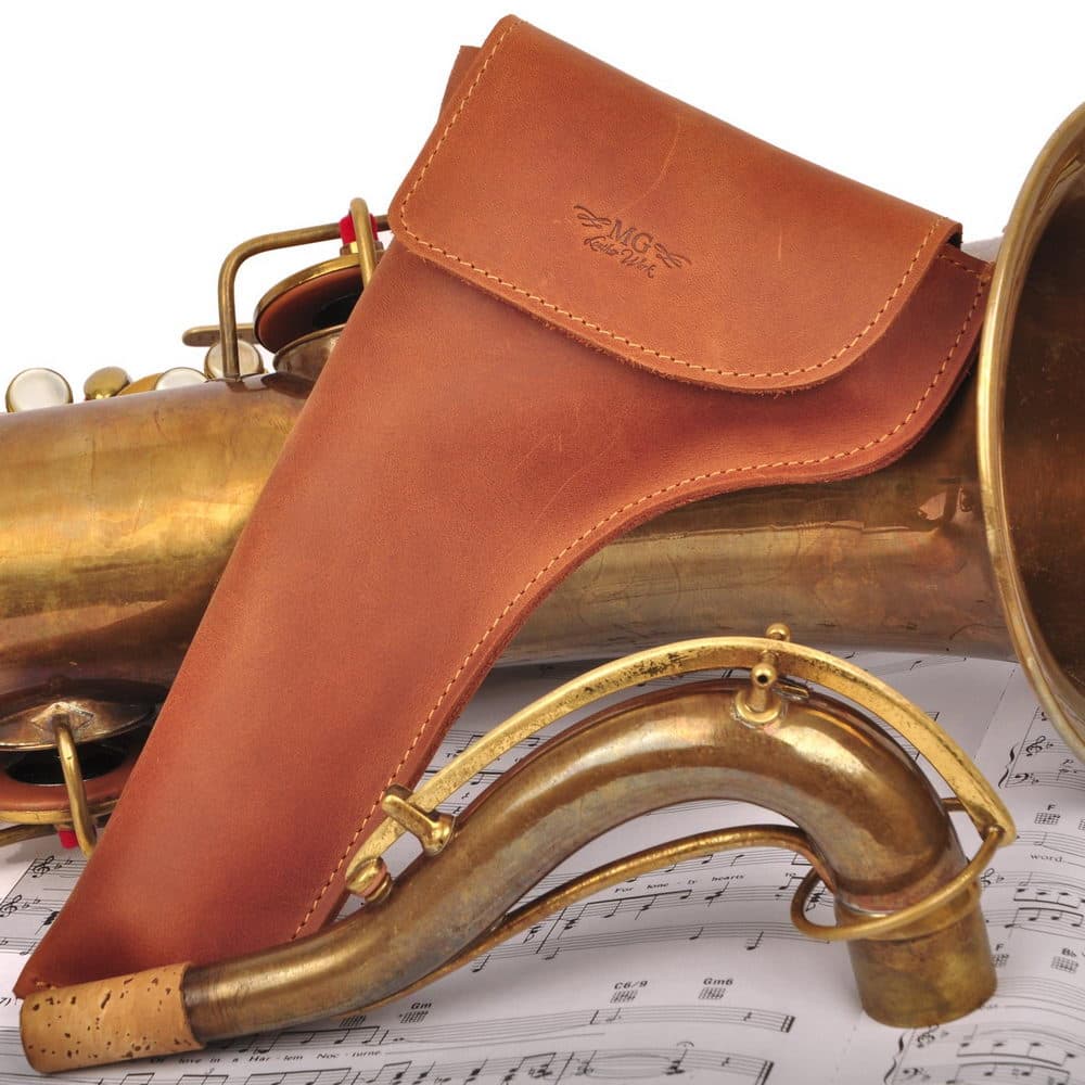 Set 3 in 1 Tenor Saxophone Gig Bag, Saxophone Neck Pouch and Neck Strap