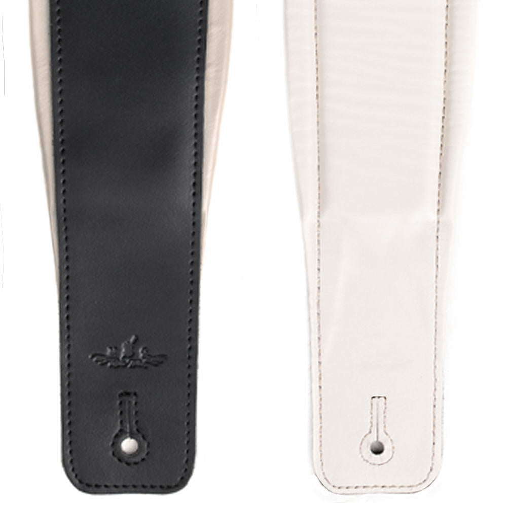 Padded Two-tone Guitar Strap | Genuine Leather