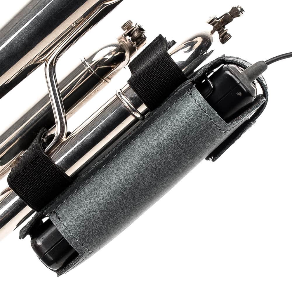 Trumpet Microphone Holder | Crazy Horse Leather