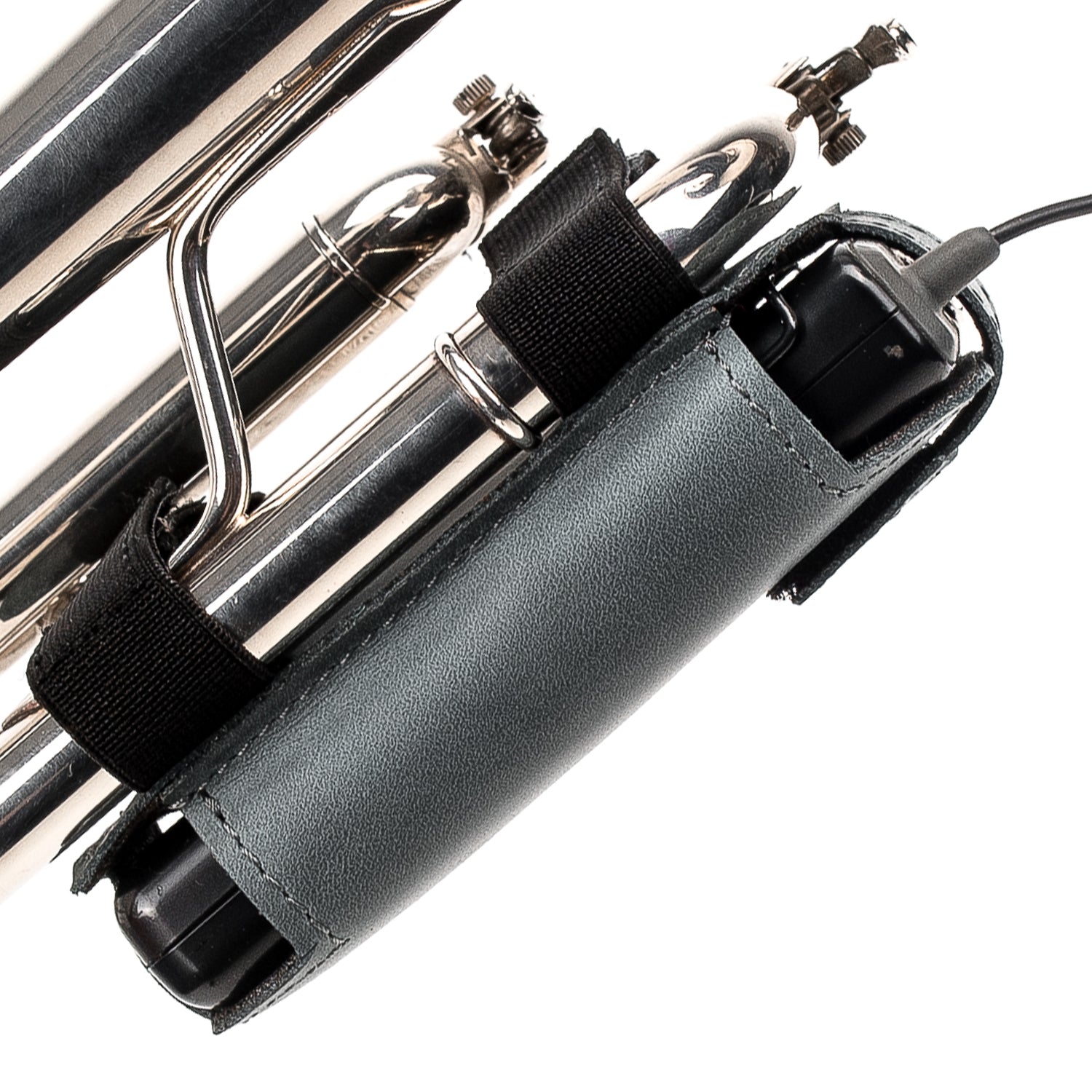 Trumpet Microphone Holder | Crazy Horse Leather