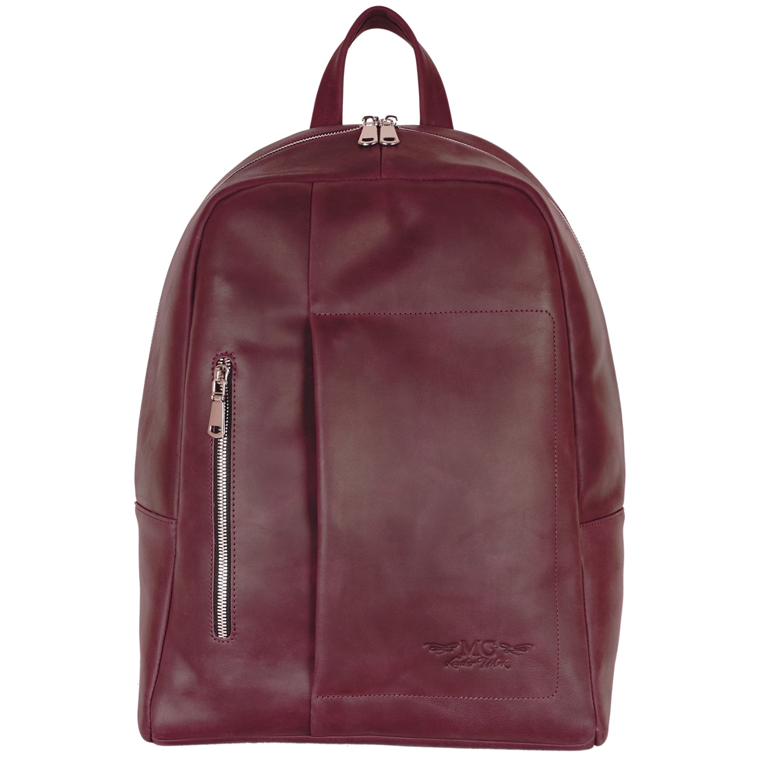 City Backpack With Padded Shoulder Straps Crazy Horse Leather