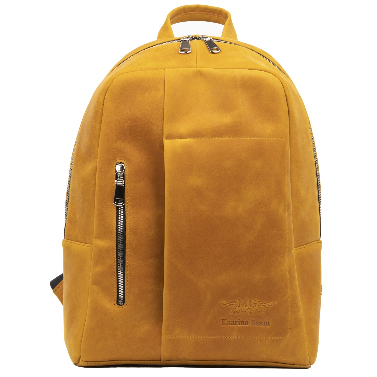 City Backpack With Padded Shoulder Straps Crazy Horse Leather