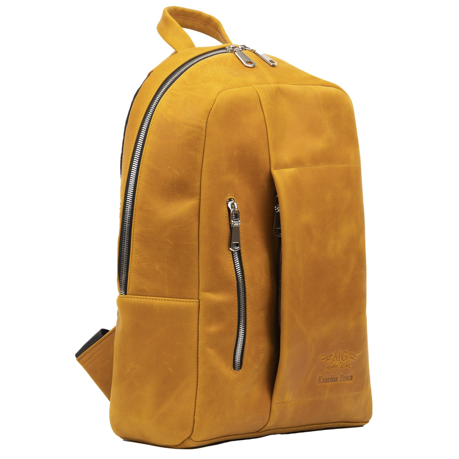 City Backpack With Padded Shoulder Straps Crazy Horse Leather