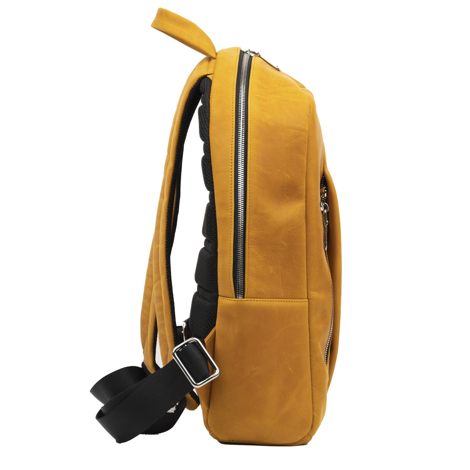 City Backpack With Padded Shoulder Straps Crazy Horse Leather