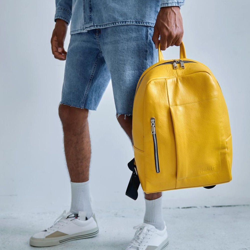 City Backpack With Padded Shoulder Straps Flotar Leather