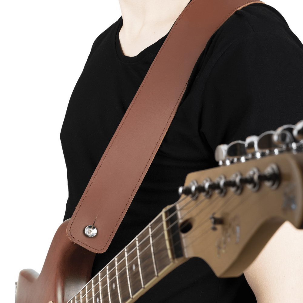 Set 2 in 1 Classic Guitar Strap and Guitar Pick Holder
