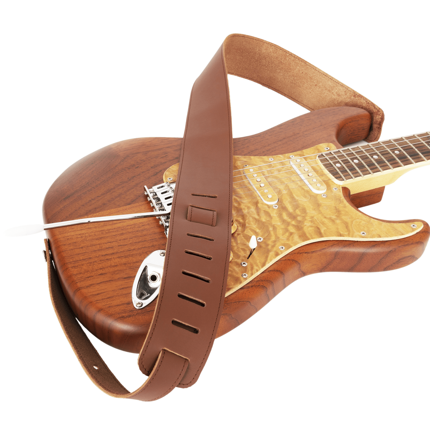 Set 2 in 1 Classic Guitar Strap and Guitar Pick Holder